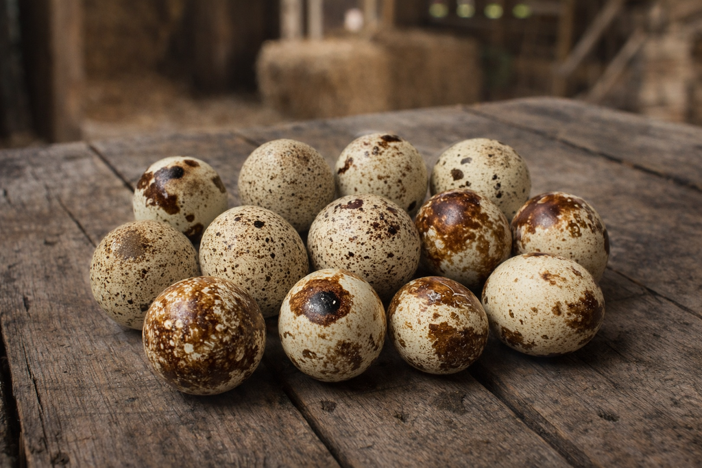 Ginger Coturnix Quail Hatching Eggs x12