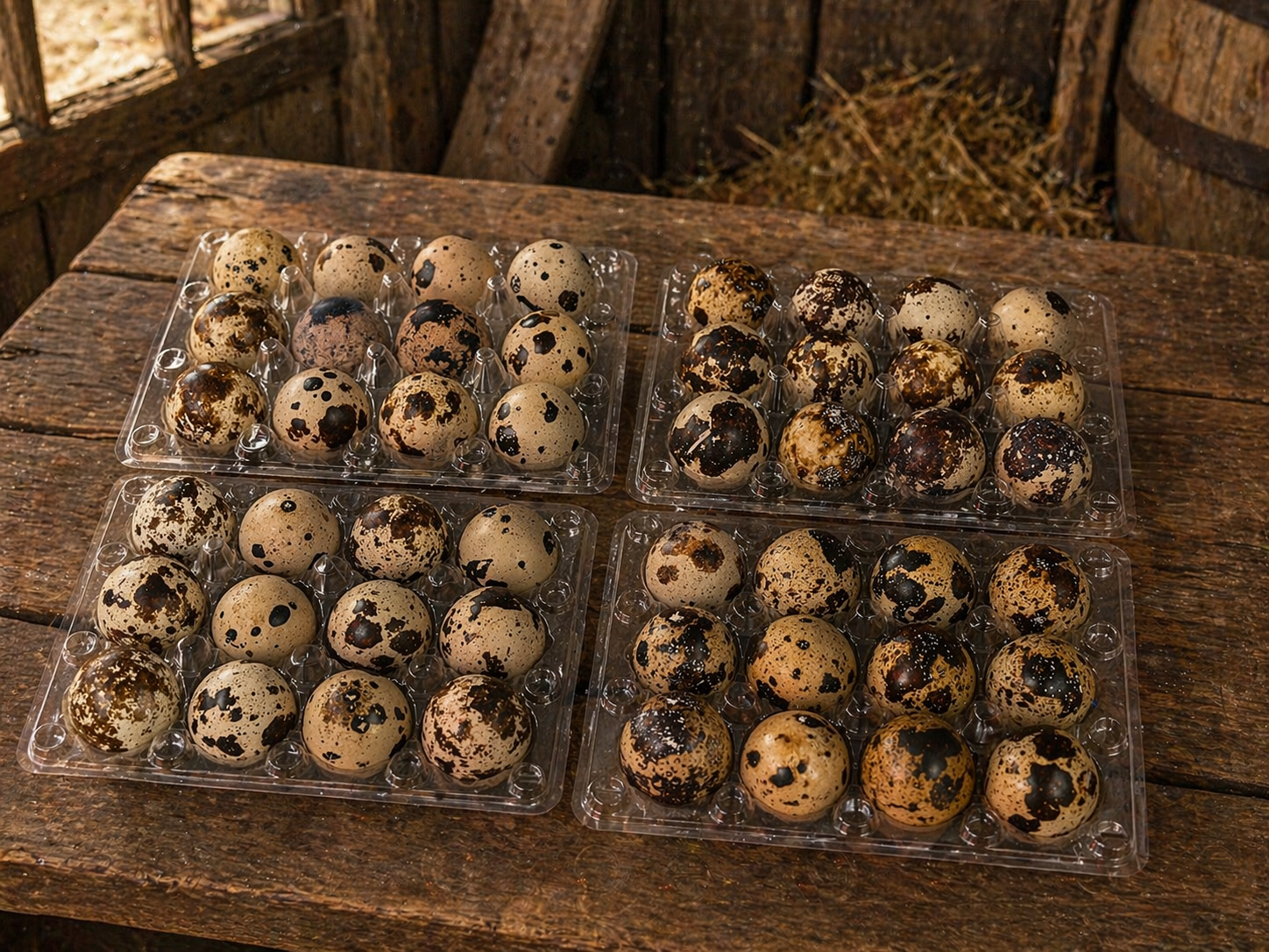 Mixed Coturnix Quail Hatching Eggs x48